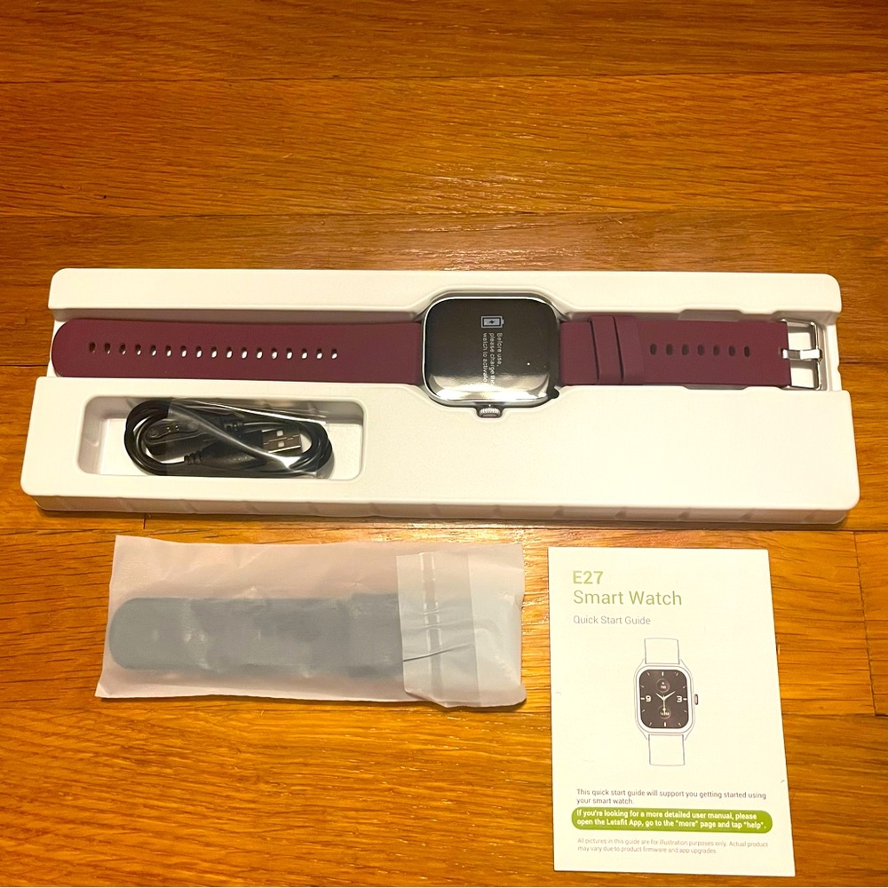 Let’sfit E27 Smart Watch – New, Original Box, Never Worn